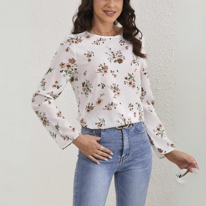 Isolde - Blusa floral informal