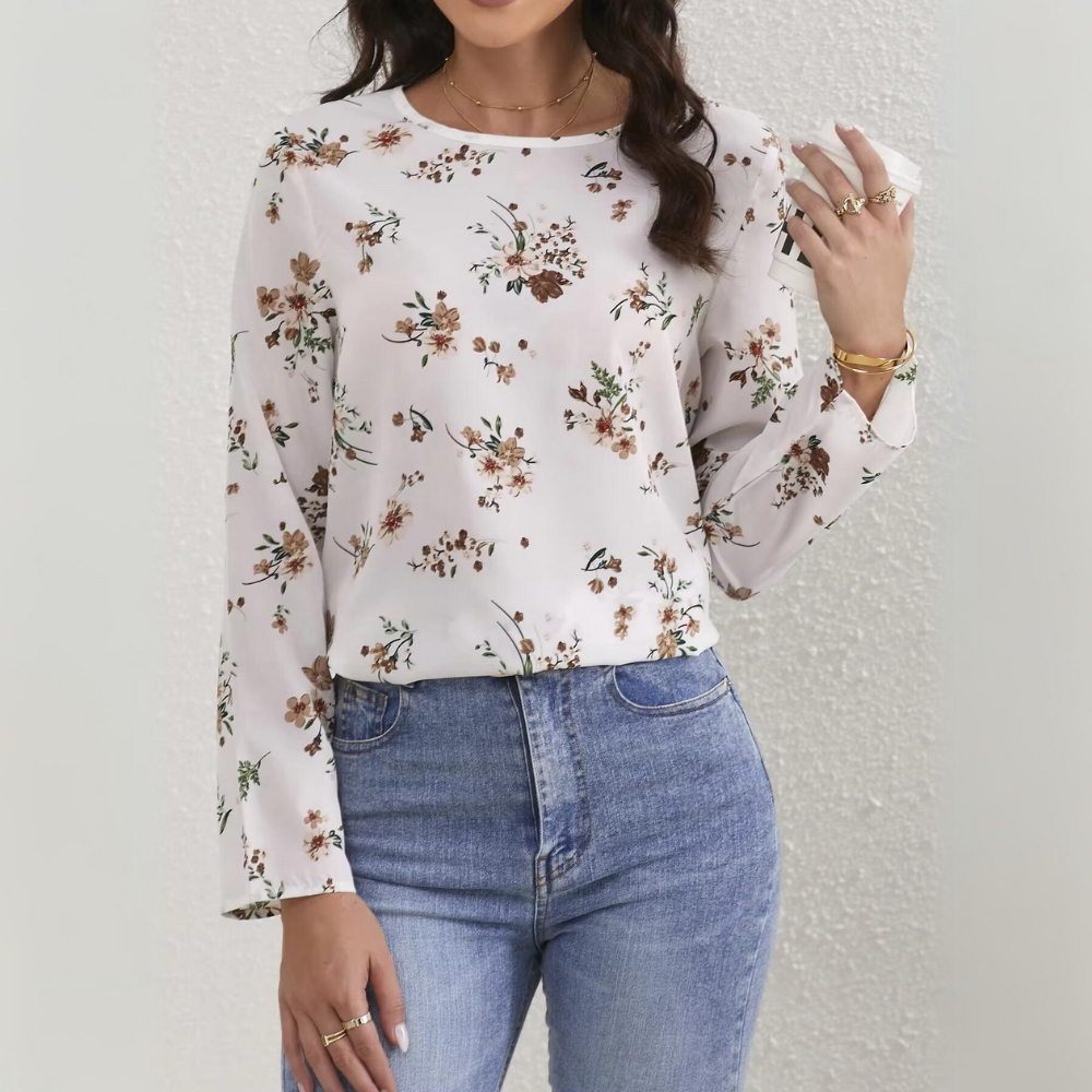 Isolde - Blusa floral informal