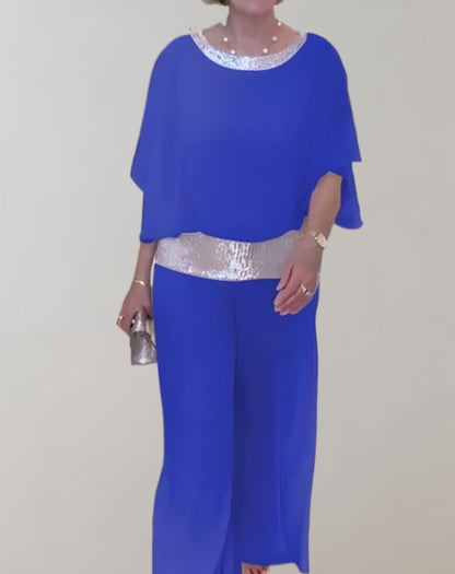 Elegante conjunto de blusa y pantalón para mujer - Arlin