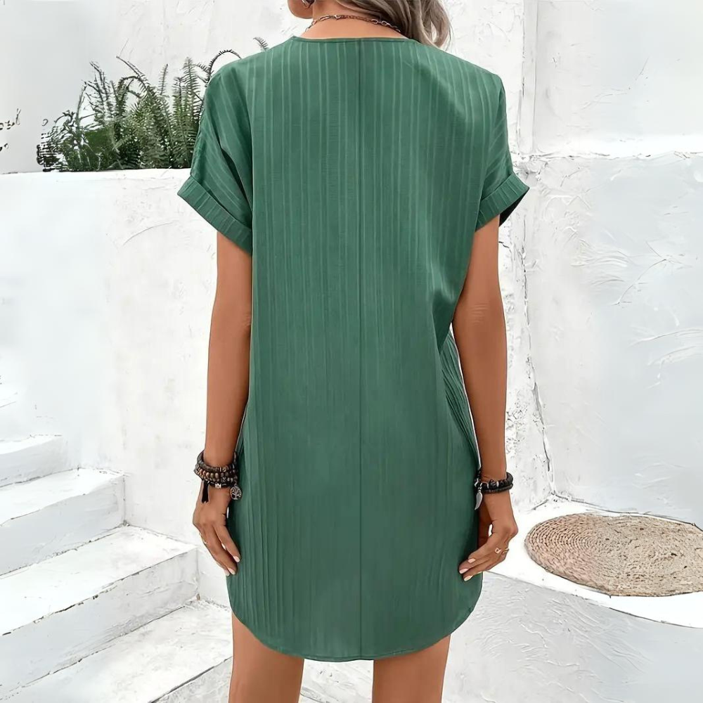 Jasmine - Vestido con cuello en V