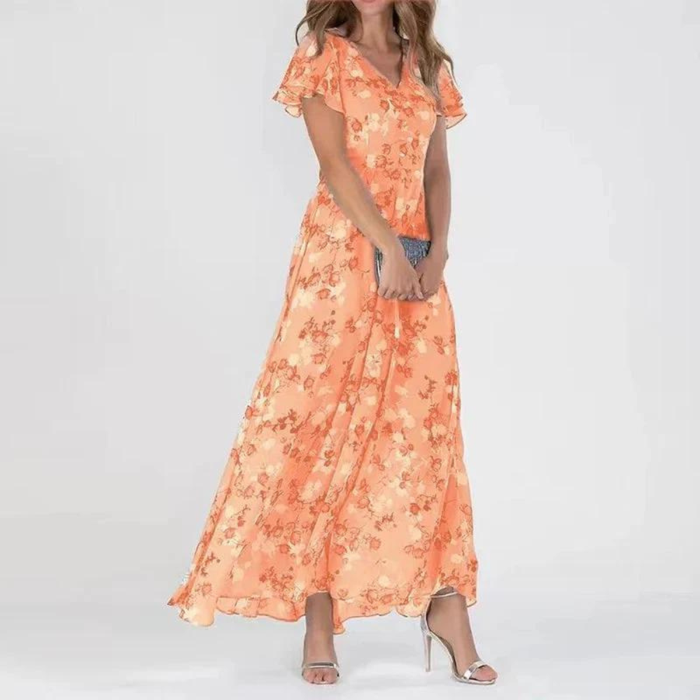 Jolanda - Elegante vestido con estampado floral