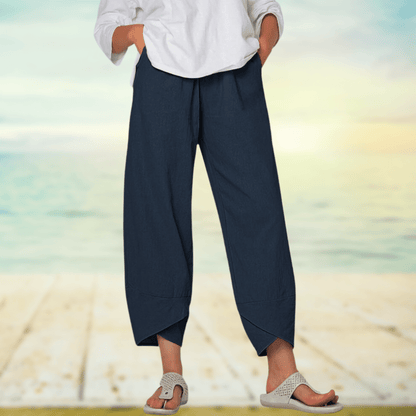 Pantalones de mujer de algodón ligero y vaporoso - Kiva