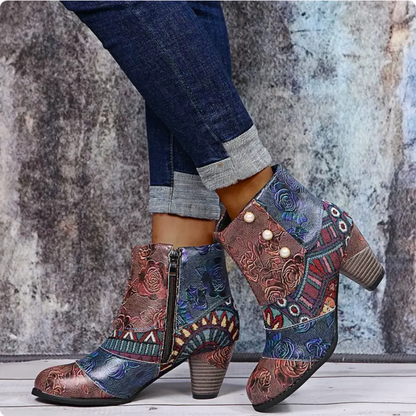 Lorrie - Botas retro impermeables para mujer