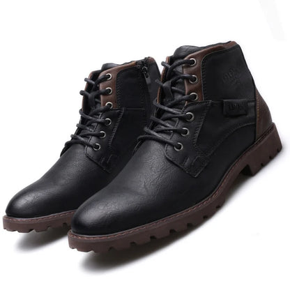 Botas Xavier | Botas de piel con cordones