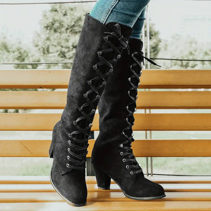 Liliu - Elegantes botas de tacón para mujer