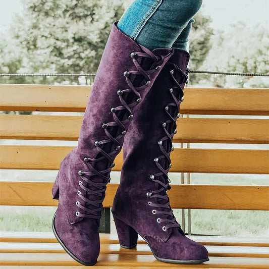 Liliu - Elegantes botas de tacón para mujer