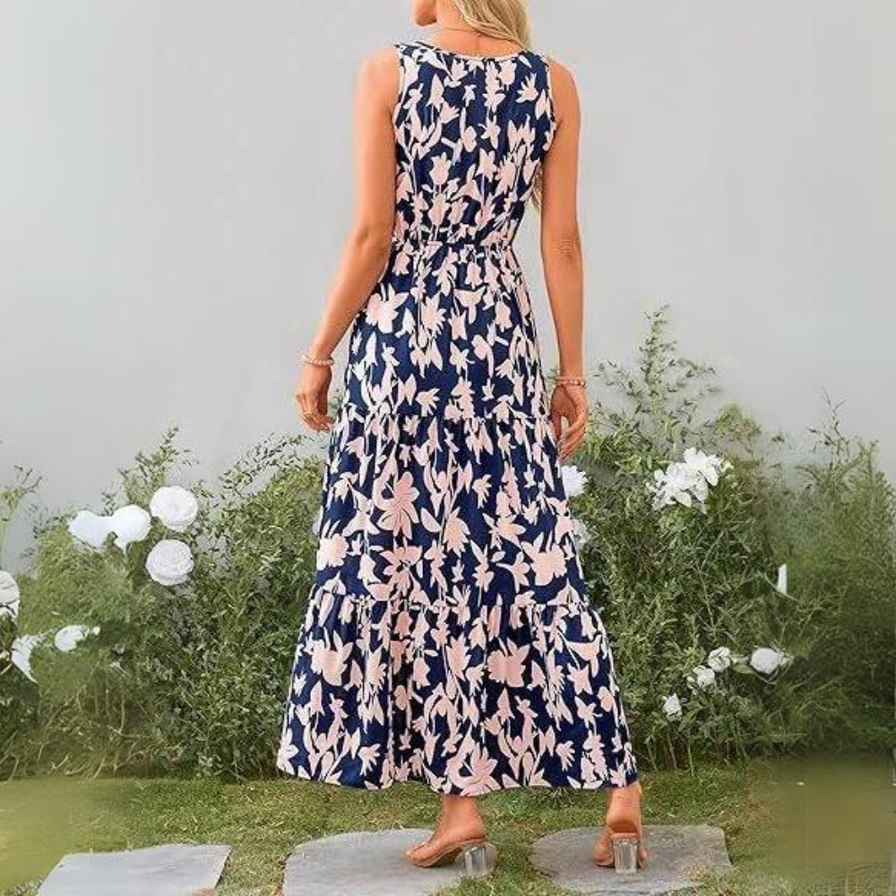 Delphine - Elegante vestido con estampado floral