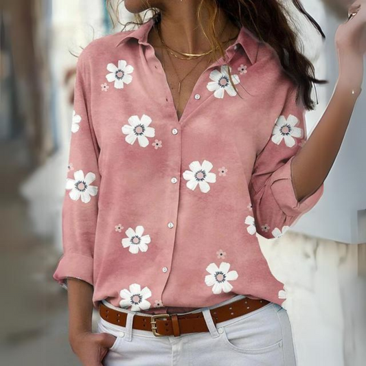 Inès - Elegante blusa floral para mujer