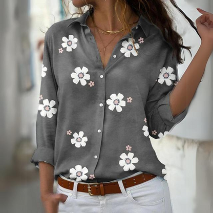 Inès - Elegante blusa floral para mujer