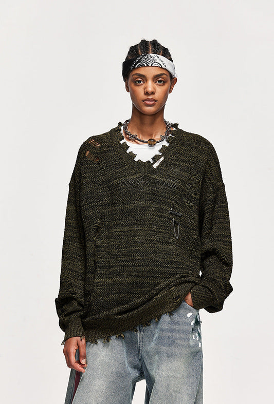 High Street Ripped Sweater para mujer