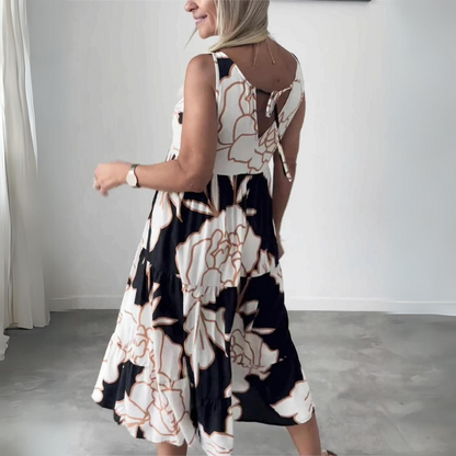 Olivia - Elegante vestido con estampado floral