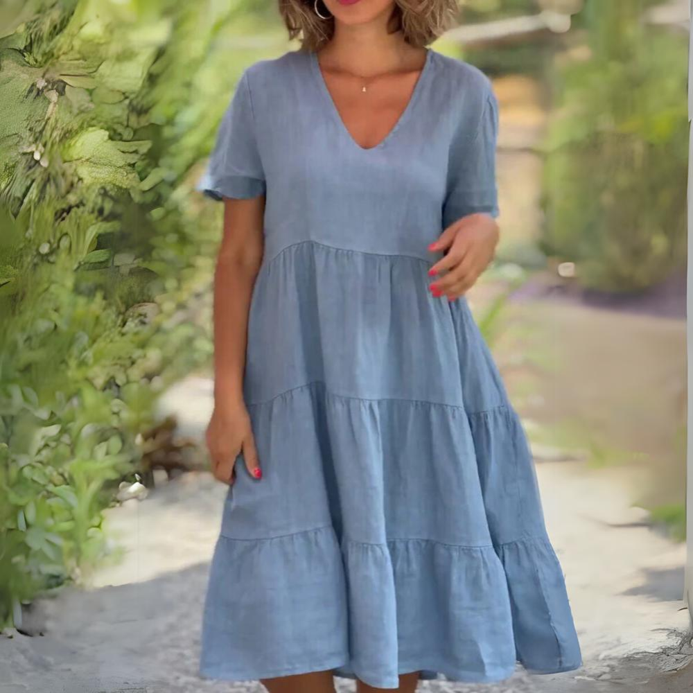 Paloma - Vestido casual de cáñamo