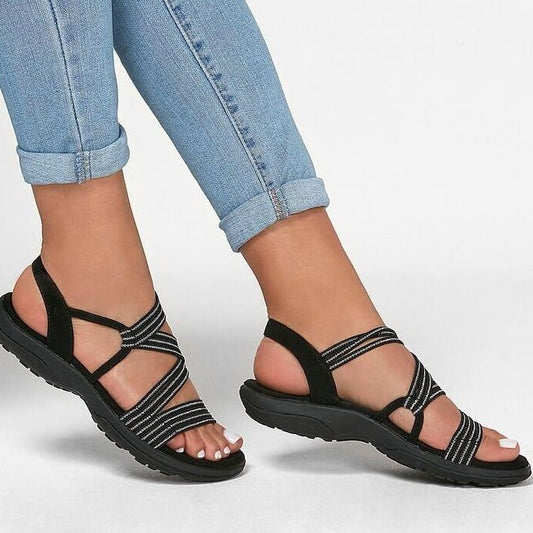 Sandalias de mujer con cómodas tiras - Lana