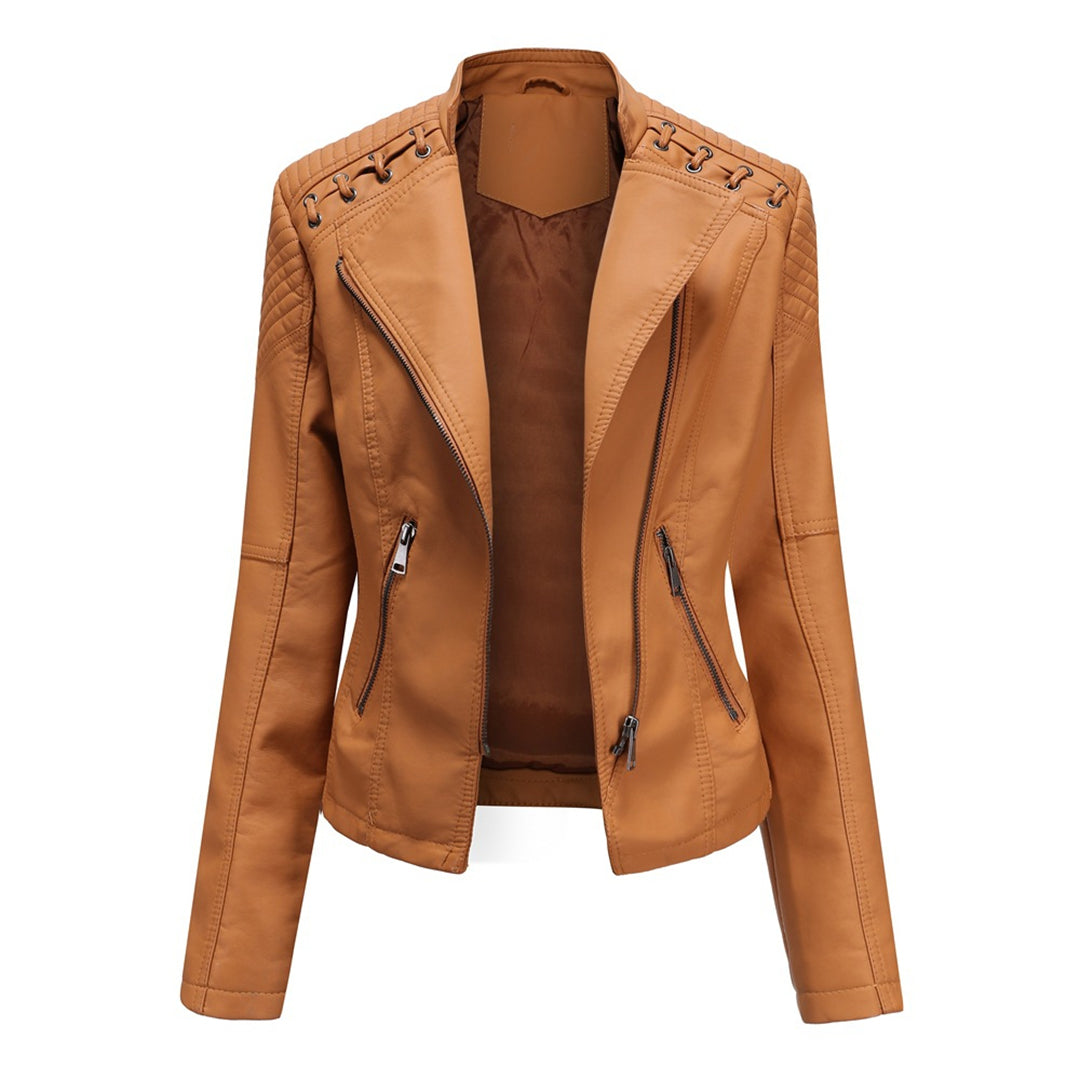 Chaqueta de cuero para mujer