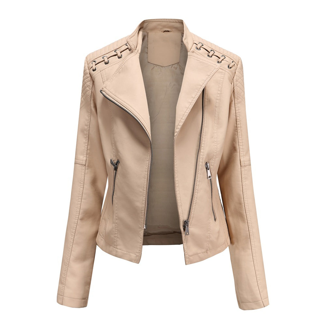 Chaqueta de cuero para mujer