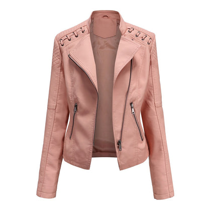 Chaqueta de cuero para mujer