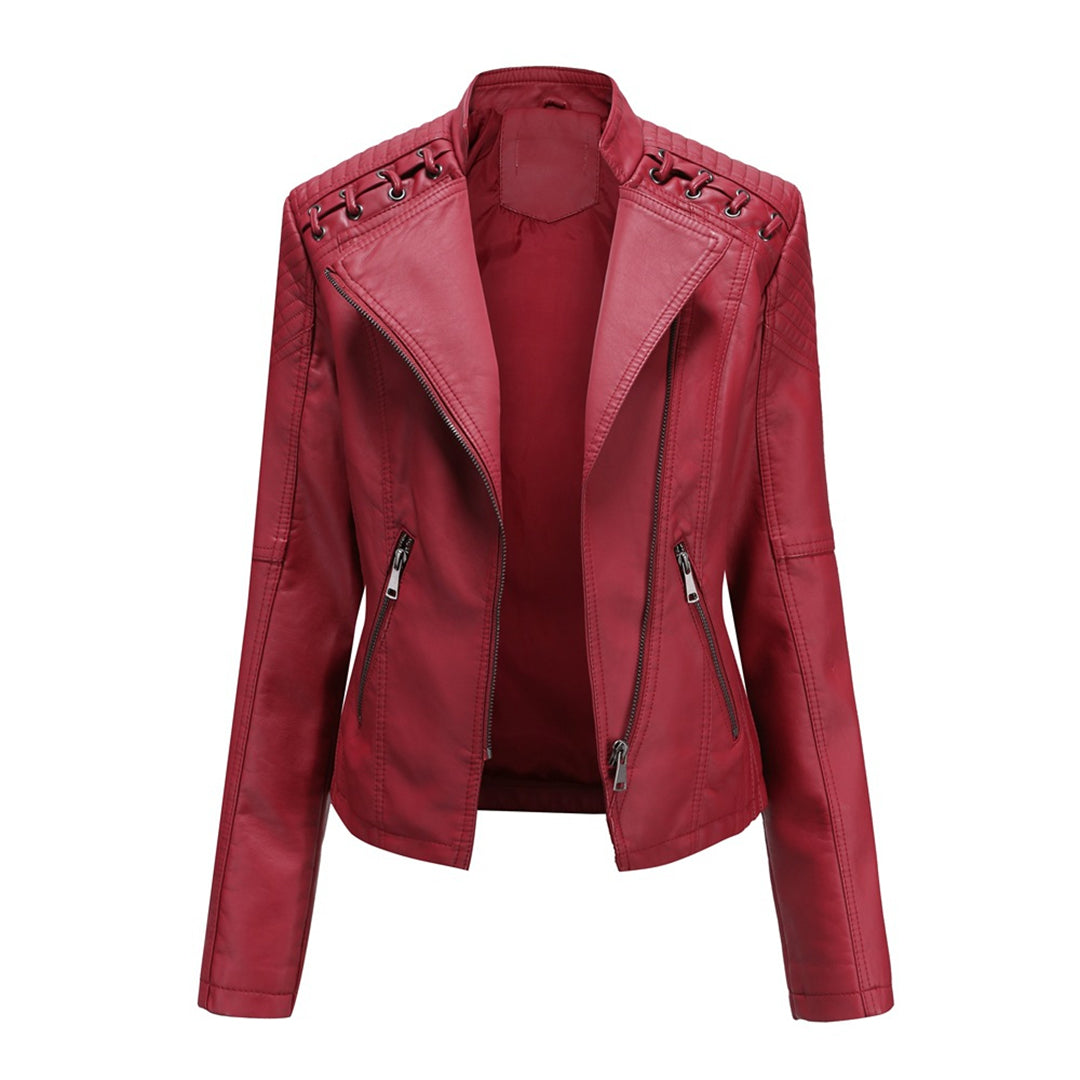 Chaqueta de cuero para mujer