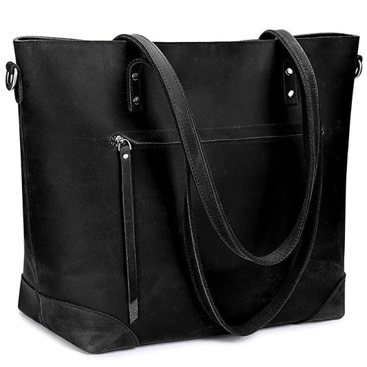 Wrenley - Bolso tote de piel vintage