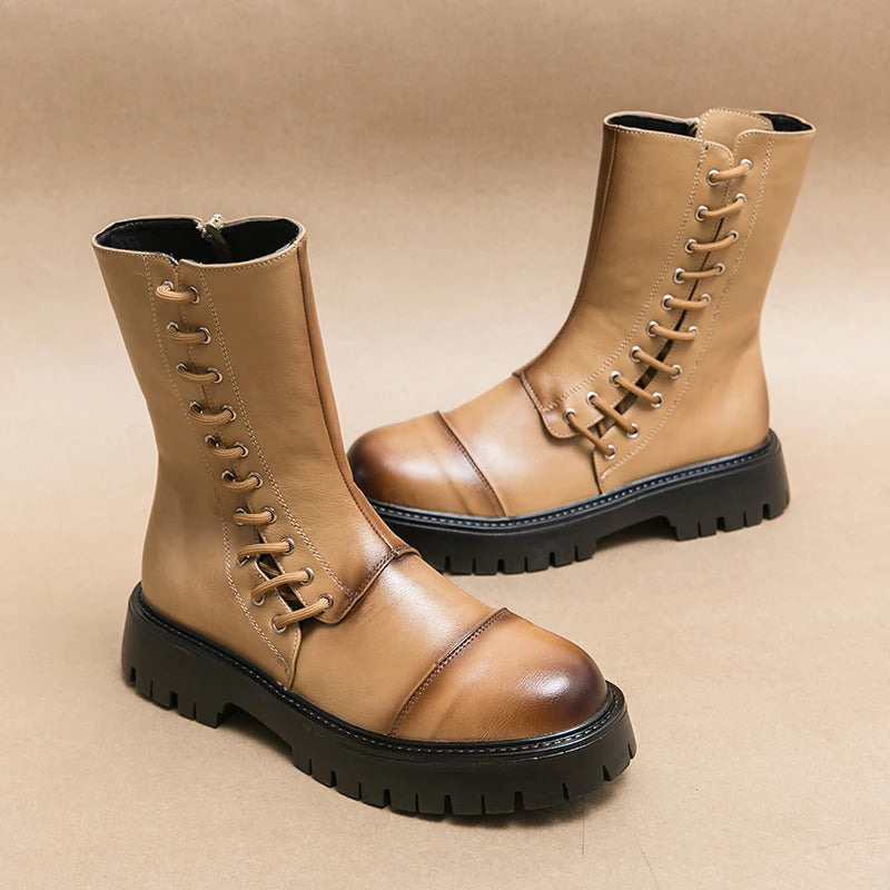 Quetzalli Botas | Chunky Zapatos con cordones Altura del tobillo