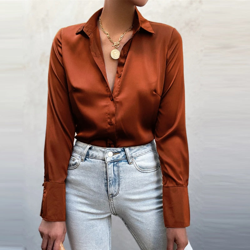 Sammie Satin Blouse | ¡La blusa perfecta para cualquier ocasión!