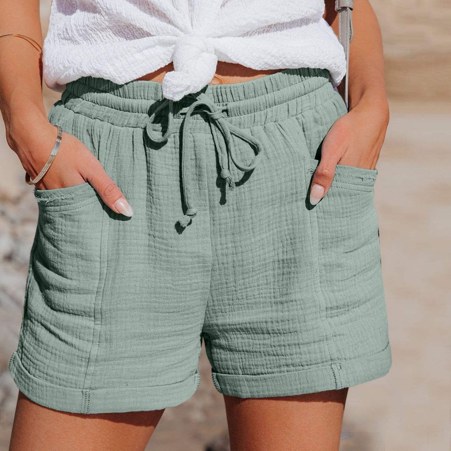 Pantalones cortos - Aireados - Cómodos con cordón - Ideales para los días de verano