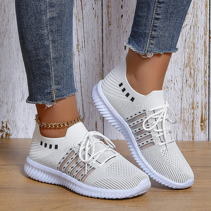 Zapatillas deportivas para mujer con suela blanda y ligera