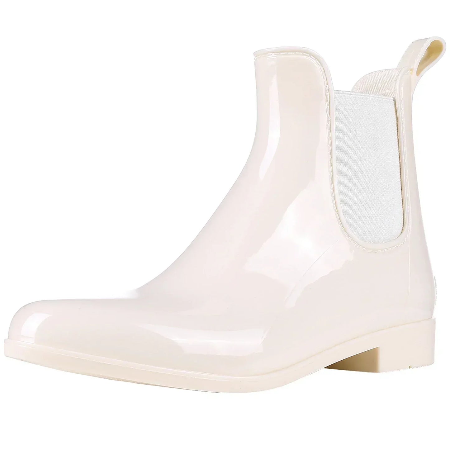 Elegantes botas de agua brillantes