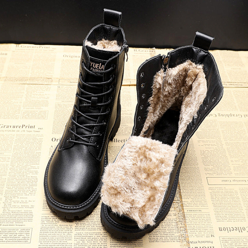 Botas de invierno de piel negra - Louisa