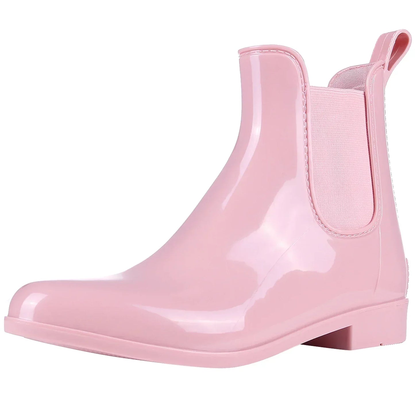 Elegantes botas de agua brillantes