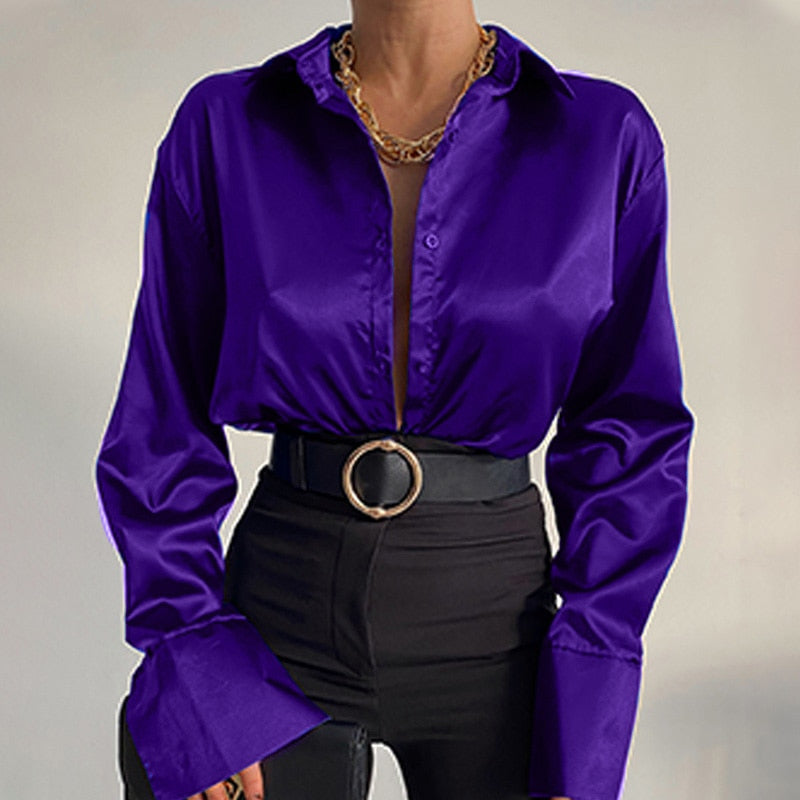 Sammie Satin Blouse | ¡La blusa perfecta para cualquier ocasión!