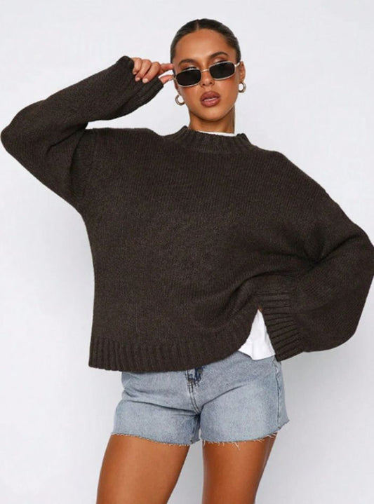 Kelsey - jersey casual chic de cuello en O