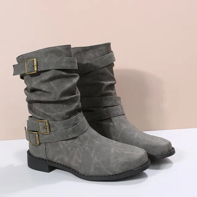 Ryzza Boots | Botas de media caña con tiras de hebilla