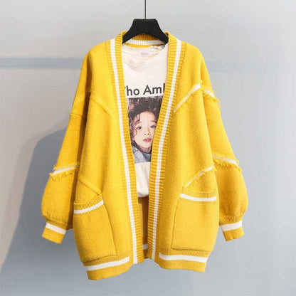 Chaqueta de punto oversize para mujer