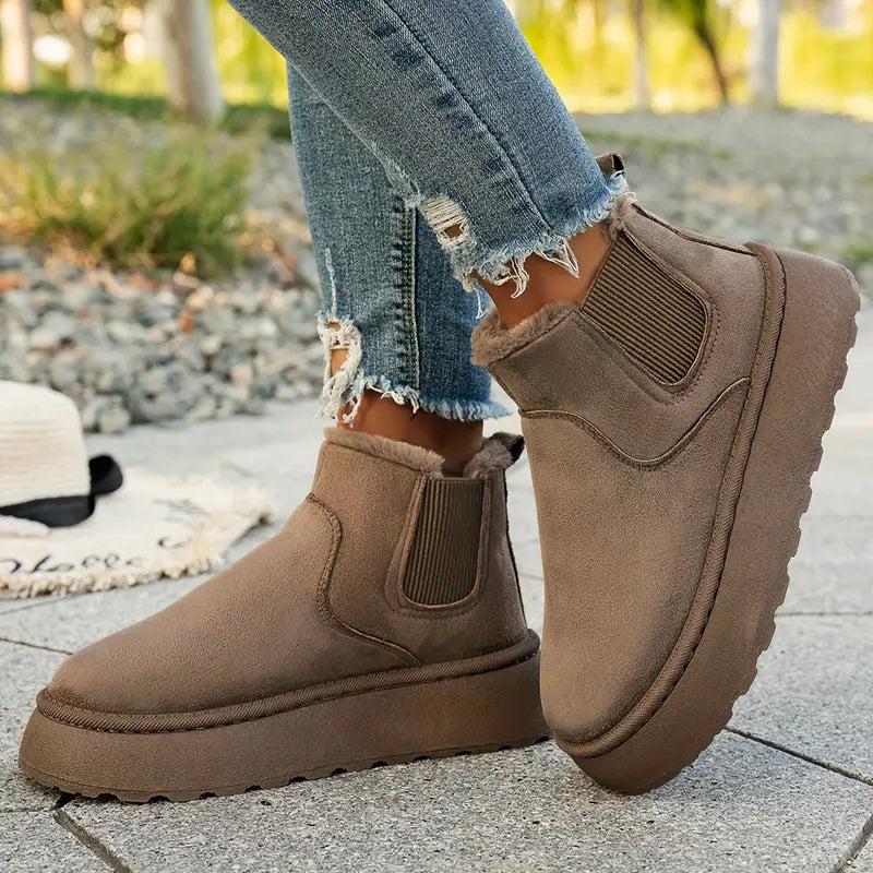 Botas de invierno para mujer, cómodas y elegantes