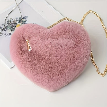 Nina | Bonito bolso de felpa en forma de corazón