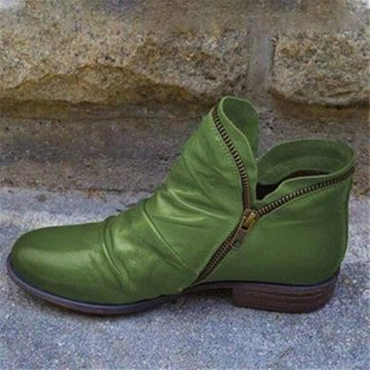 Viannele | Botas de piel con cremallera