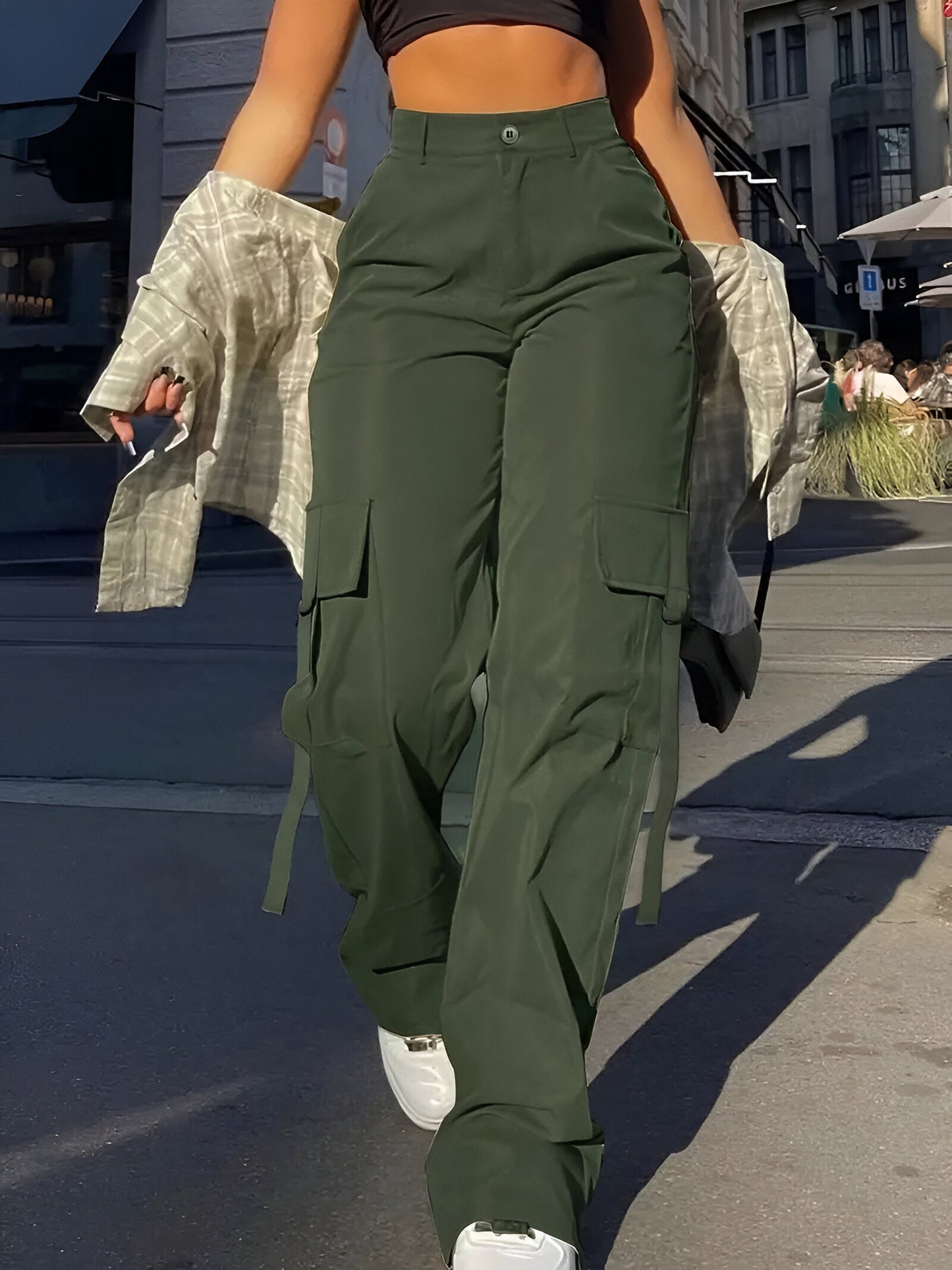 Berta | Pantalones cargo casual con un toque fresco