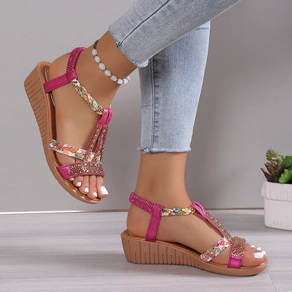 Sandalias joya de mujer con puntera abierta - Myra