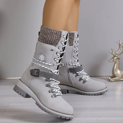 Botas altas de nieve de moda para mujer