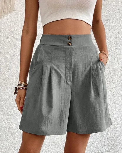 Pantalones cortos de señora - Elegantes - Con prácticos bolsillos - Ideales para el día a día