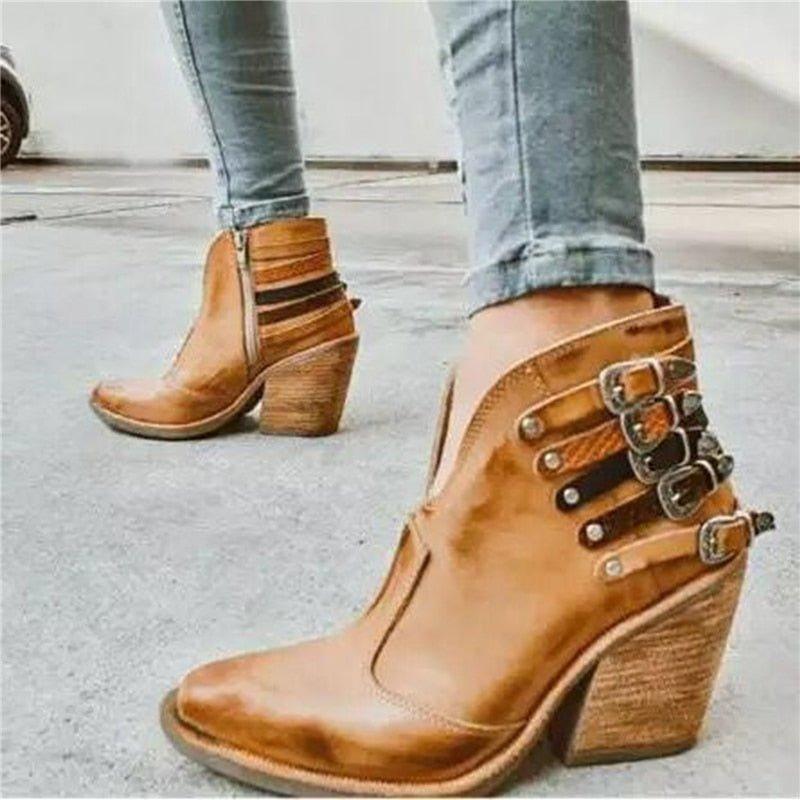 Madelina Boots | Botas de piel para mujer de tacón alto