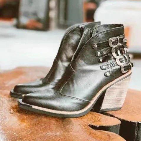 Madelina Boots | Botas de piel para mujer de tacón alto