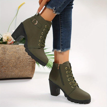 Malene Boots | Botas casuales con cremallera y tacones