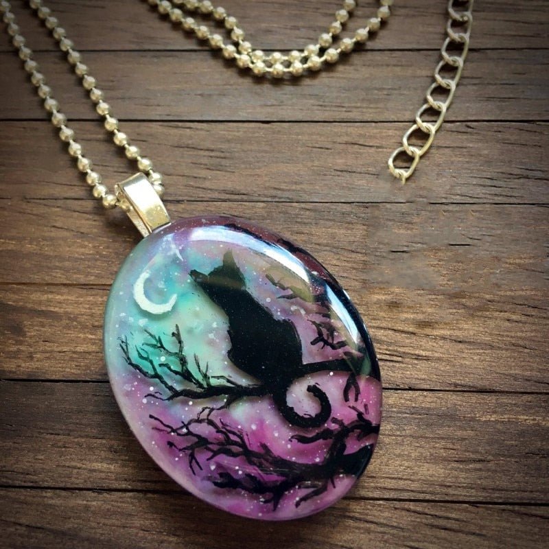 Le collier « La nuit étoilée » avec son adorable chat