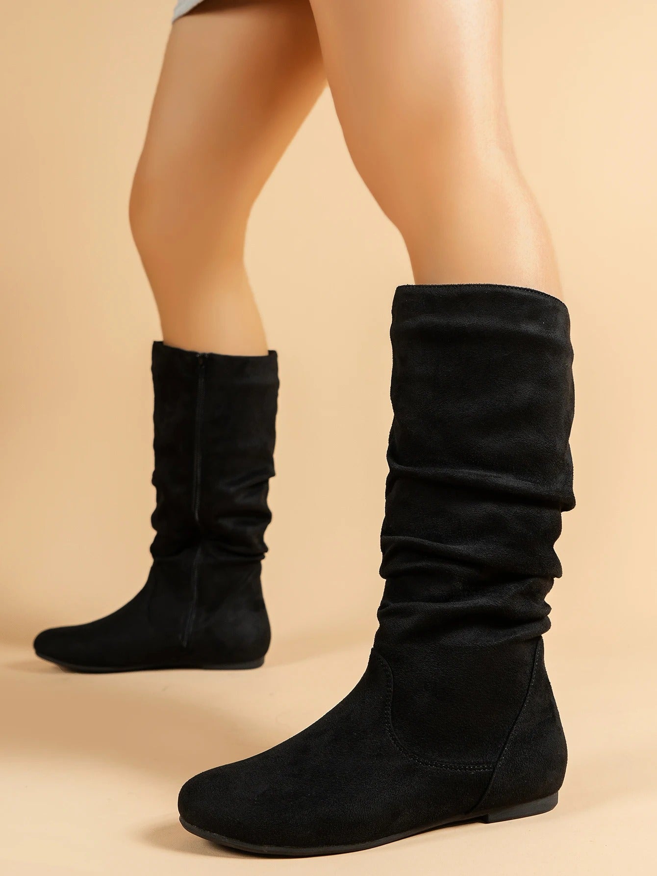 Roswitha Boots | Botas altas con suela plana