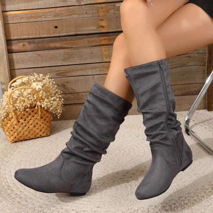 Roswitha Boots | Botas altas con suela plana